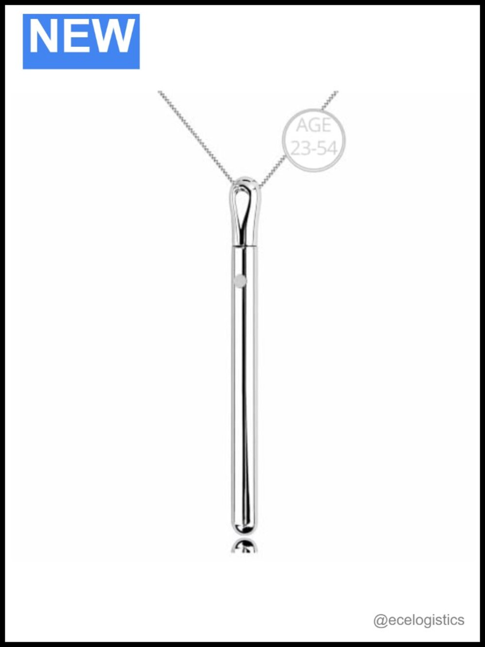 Stainless Steel Long Pendant Necklace Minimalist Jewelry Gift